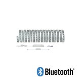 Bande LED blanche avec contrôle Bluetooth et alimentation pour solutions d'éclairage flexibles.
