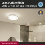 Luena ceiling light with warm white LED and modern design for living spaces