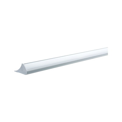 Slim white LED strip with aluminum profile for modern indoor lighting and energy-efficient illumination