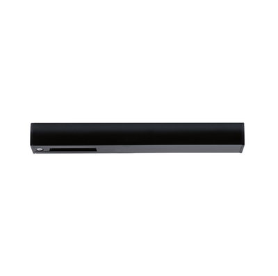 Slim black metal LED light for modern indoor lighting and accent illumination