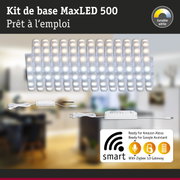 Kit bande LED MaxLED 500 avec lumière blanche réglable et passerelle Zigbee 3.0 pour domotique