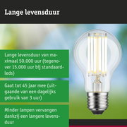 LED-lamp met lange levensduur in hand, energiezuinige duurzame verlichtingsoplossing