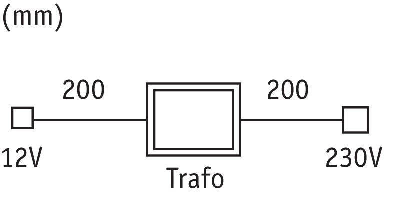 LED Trafo Konventionell 230/12V 20VA Weiß