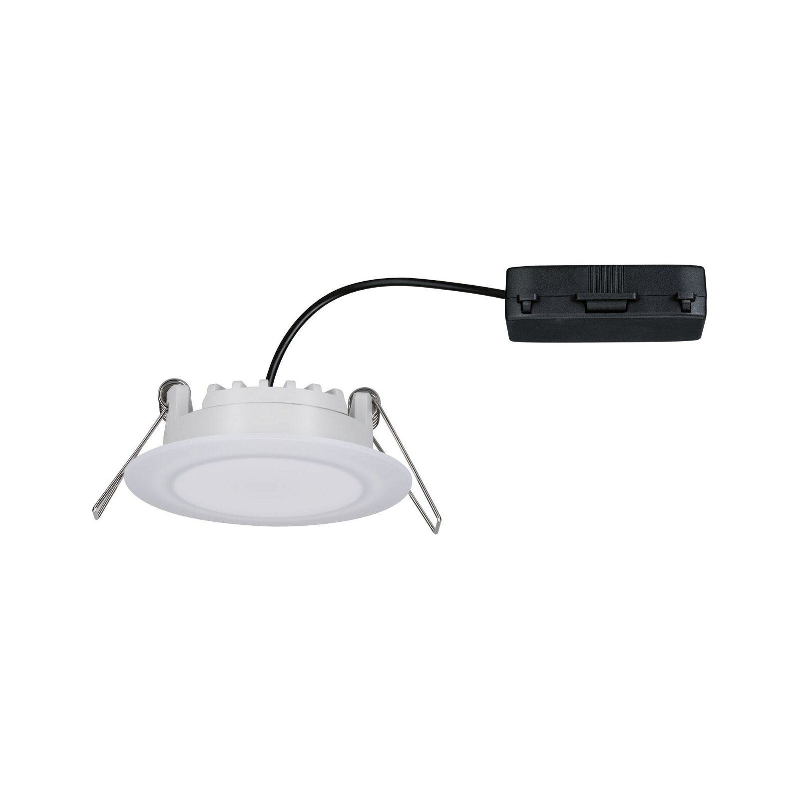 Premium LED Recessed luminaire Dim to Warm Suon IP44 round 90mm 5W 450lm 230V dimmable Dim to warm Satin/White