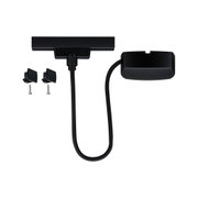 Sort LED-skinneadapter sæt med kabel og monteringsdele til belysningssystemer