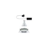 Witte GU10 LED inbouwspot met aansluitkabel en fitting voor energiezuinige verlichting