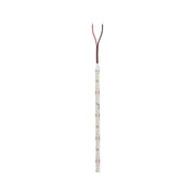 LED strip with white LEDs and red and black wires for versatile lighting applications