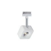 Moderner weißer LED-Spot aus Metall mit quadratischem Design und verstellbarem Schwenkarm für Innenbeleuchtung