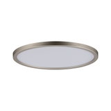 Rundes LED-Deckenlicht mit mattem Metallrahmen in Silber für moderne Wohnraumbeleuchtung
