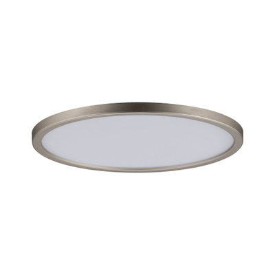 Rundes LED-Deckenlicht mit mattem Metallrahmen in Silber für moderne Wohnraumbeleuchtung