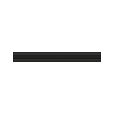 Black aluminum rail for LED lighting, modern design for flexible light installations