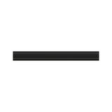 Black aluminum rail for LED lighting, modern design for flexible light installations