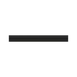 Black aluminum rail for LED lighting, modern design for flexible light installations