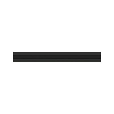 Black aluminum rail for LED lighting, modern design for flexible light installations
