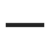 Rail en aluminium noir pour éclairage LED, design moderne pour installations lumineuses flexibles