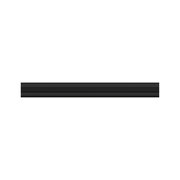 Black aluminium wall light with LED strip, modern design for living rooms and offices