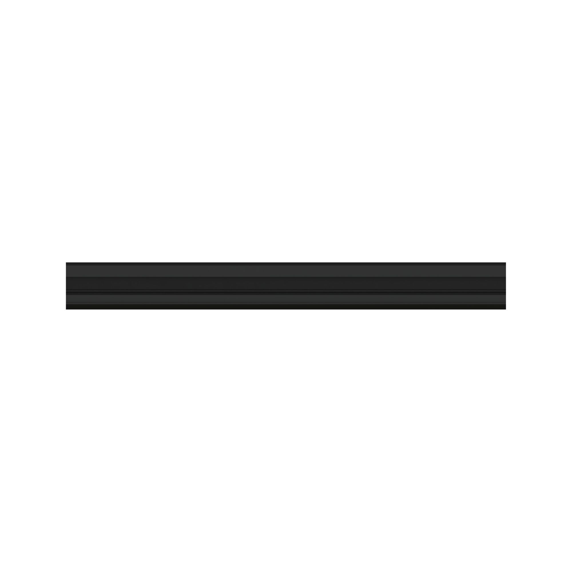 Applique murale en aluminium noir avec bande LED, design moderne pour salons et bureaux
