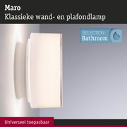 Klassieke witte wand- en plafondlamp van glas voor universele badkamerverlichting