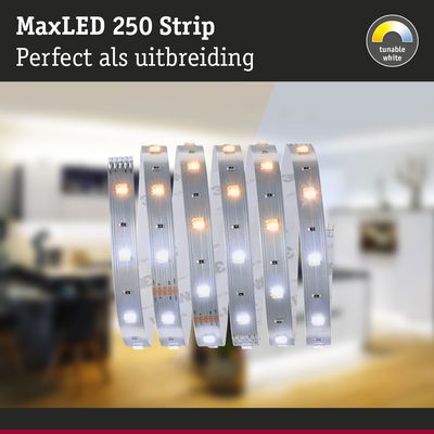 MaxLED 250 LED-strip met instelbaar wit licht, perfecte uitbreiding voor woonverlichting