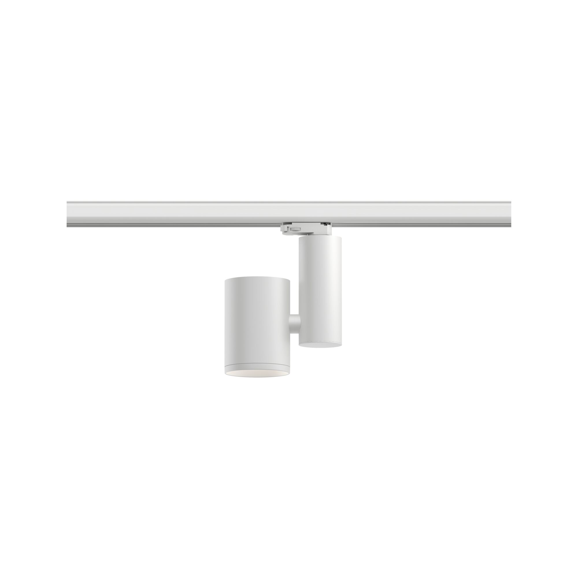 Modern white metal LED track spotlight for flexible room lighting solutions