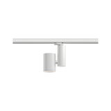 Modern white metal LED track spotlight for flexible room lighting solutions