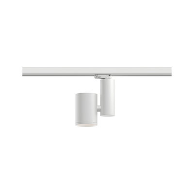 Moderner weißer LED-Schienenstrahler aus Metall für flexible Raumbeleuchtung
