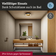 Moderne Badezimmerdecke mit IP44 geschützter Deckenleuchte für Spritzwasserschutz und Feuchtraum geeignet