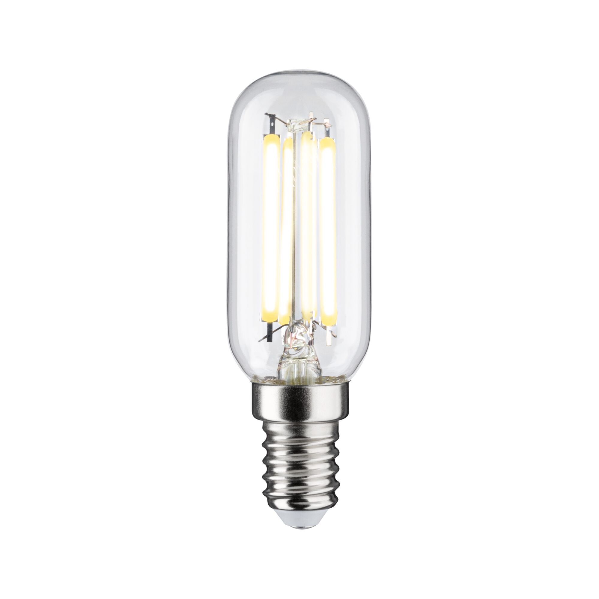 Clear LED bulb with silver screw base, energy-saving lamp for modern lighting solutions