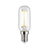 Clear LED bulb with silver screw base, energy-saving lamp for modern lighting solutions