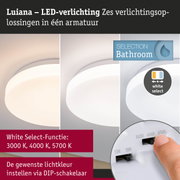Luiana LED-plafondlamp met instelbare lichtkleur 3000K tot 5700K voor badkamer