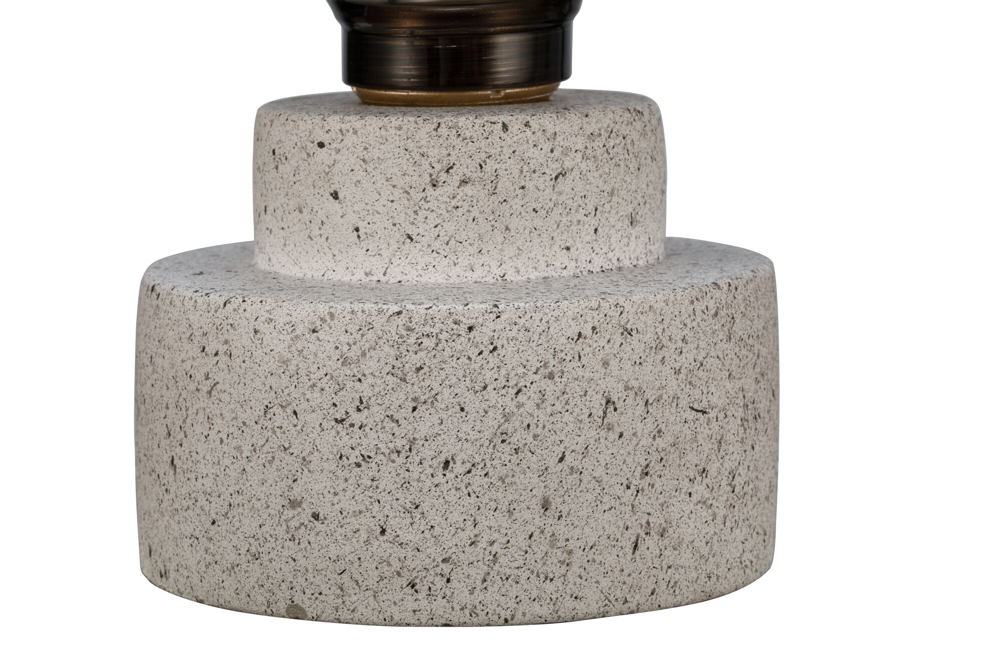 Socle de lampe moderne en béton gris avec surface texturée pour un éclairage élégant