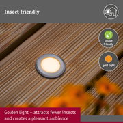 LED Recessed floor light Floor insect friendly IP67 round 50mm 2200K 2,2W 60lm 230V Aluminium Plastic/Metal