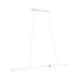 Suspension LED blanche moderne en métal avec deux barres longues pour éclairage intérieur