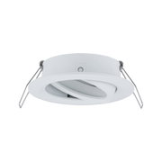 Spot encastré blanc en métal avec anneau intérieur réglable pour éclairage LED flexible