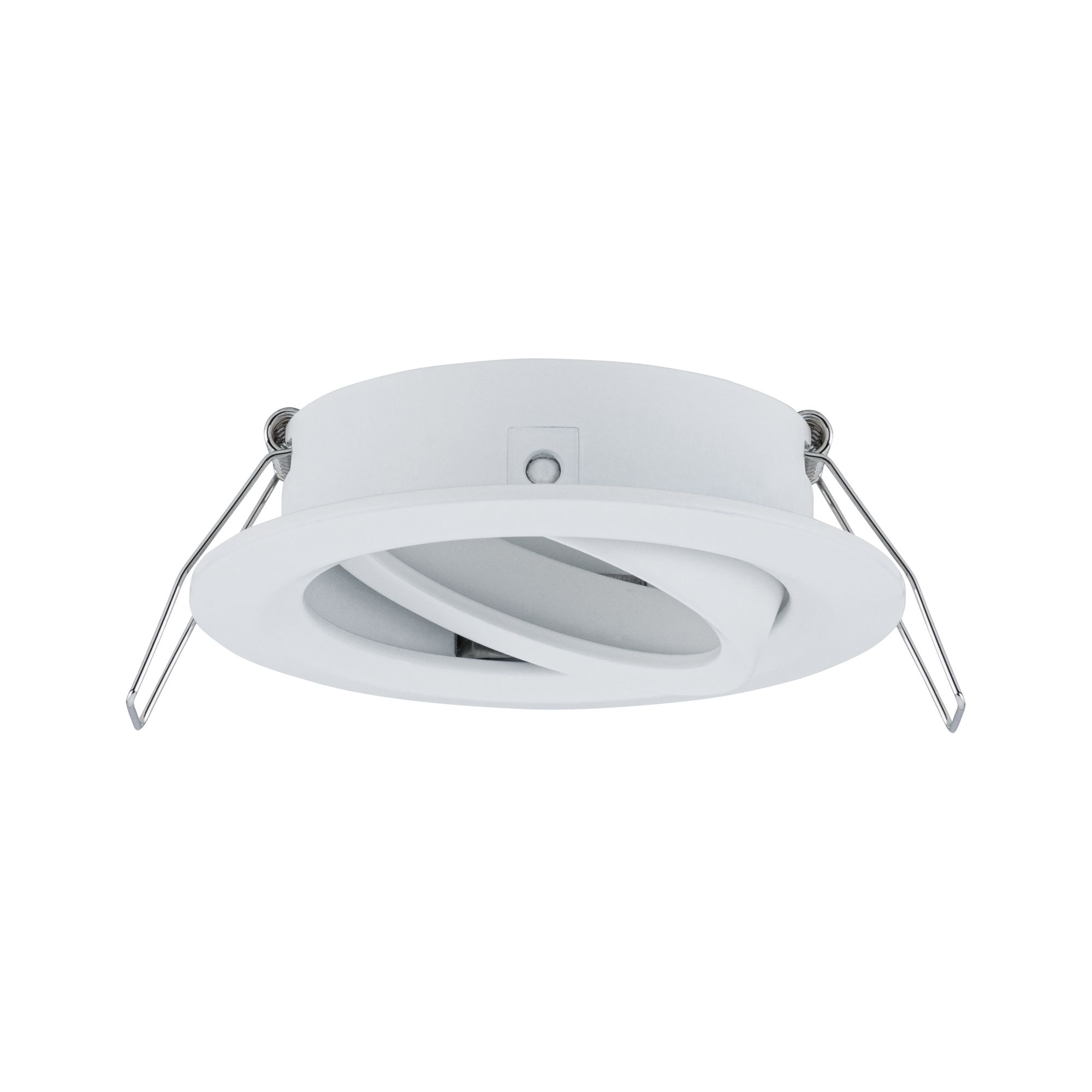 Spot encastré blanc en métal avec anneau intérieur réglable pour éclairage LED flexible
