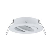 Spot encastré blanc en métal avec anneau intérieur réglable pour éclairage LED flexible