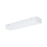 Slim white LED under-cabinet light made of plastic for modern kitchen lighting