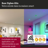 Éclairage maison intelligente avec passerelle Zigbee 3.0 contrôlable par application, télécommande ou commande vocale
