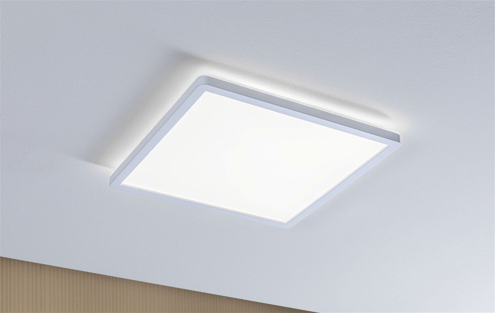 Panneau LED Atria Shine Backlight IP44 carré 293x293mm 16W 1600lm 4000K Blanc