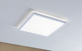 Modern square white LED ceiling light with energy-saving illumination for living spaces