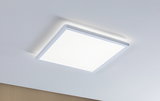 Modern square white LED ceiling light with energy-saving illumination for living spaces