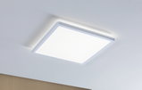 Plafonnier LED carré blanc moderne avec éclairage économique pour espaces de vie