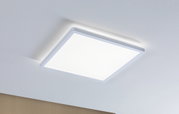Plafonnier LED carré blanc moderne avec éclairage économique pour espaces de vie