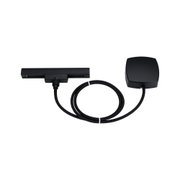 Black LED track light with flexible cable for modern indoor lighting solutions