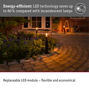Bollard light Classic insect friendly IP44 500mm 2200K 4,3W 420lm 230V Black E27 Metal