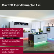Moderne keuken met LED-verlichting en MaxLED Flex-Connector voor flexibele lichtoplossingen