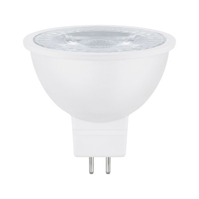 White LED lamp with GU5.3 base made of plastic for energy-efficient lighting