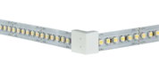 Bande LED avec connecteur d'angle en plastique blanc pour systèmes d'éclairage 24V, solution flexible
