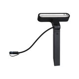 Black LED outdoor spike light with cable for garden and exterior lighting solutions