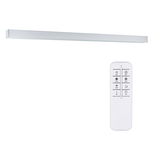 Slim white LED wall light with remote for dimmable lighting and color temperature control